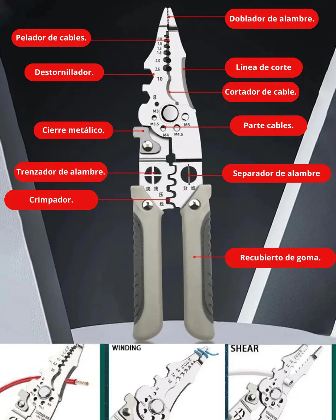 ®️ToolPro Master®️ - Alicate multifuncional 10 en 1